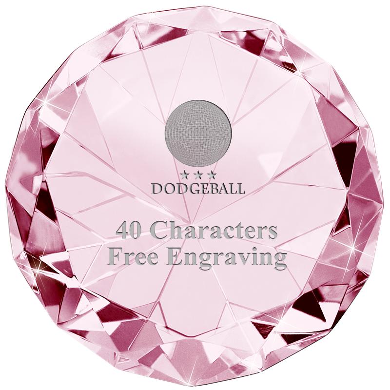 PINK 80CT DIAMOND PAPERWEIGHT