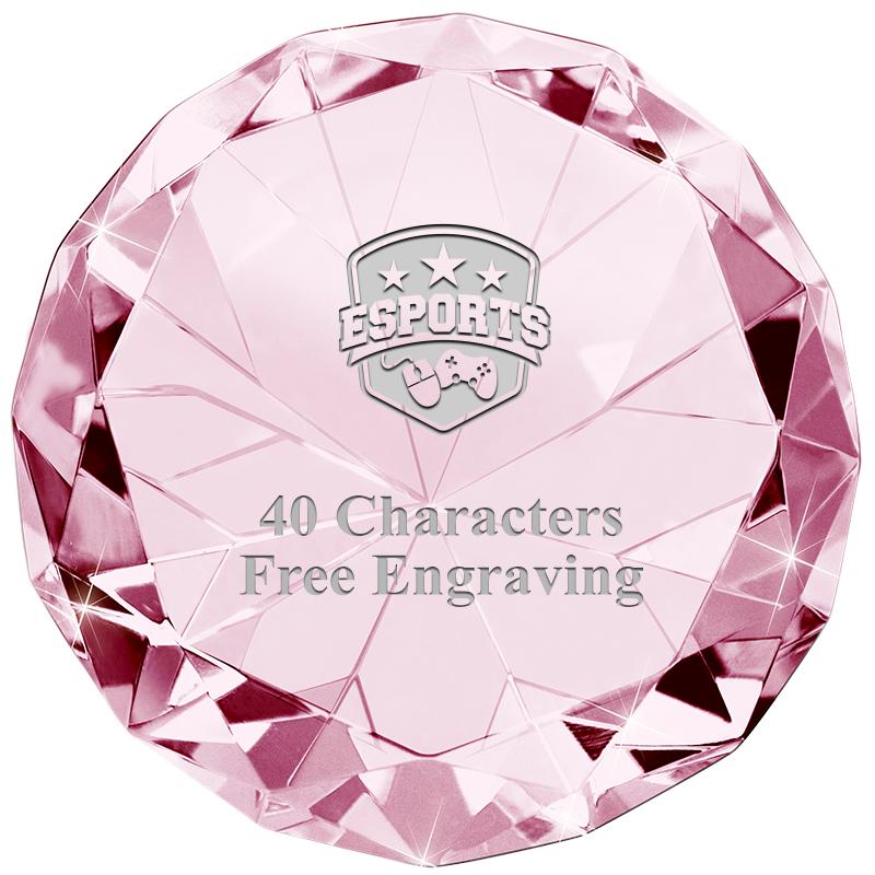 PINK 80CT DIAMOND PAPERWEIGHT