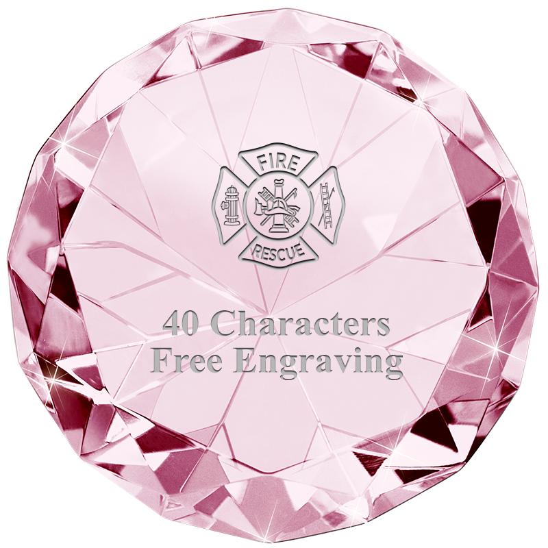PINK 80CT DIAMOND PAPERWEIGHT