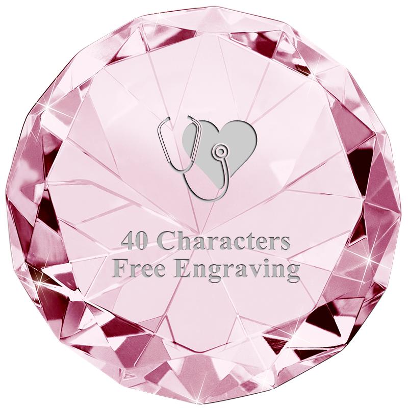 PINK 80CT DIAMOND PAPERWEIGHT