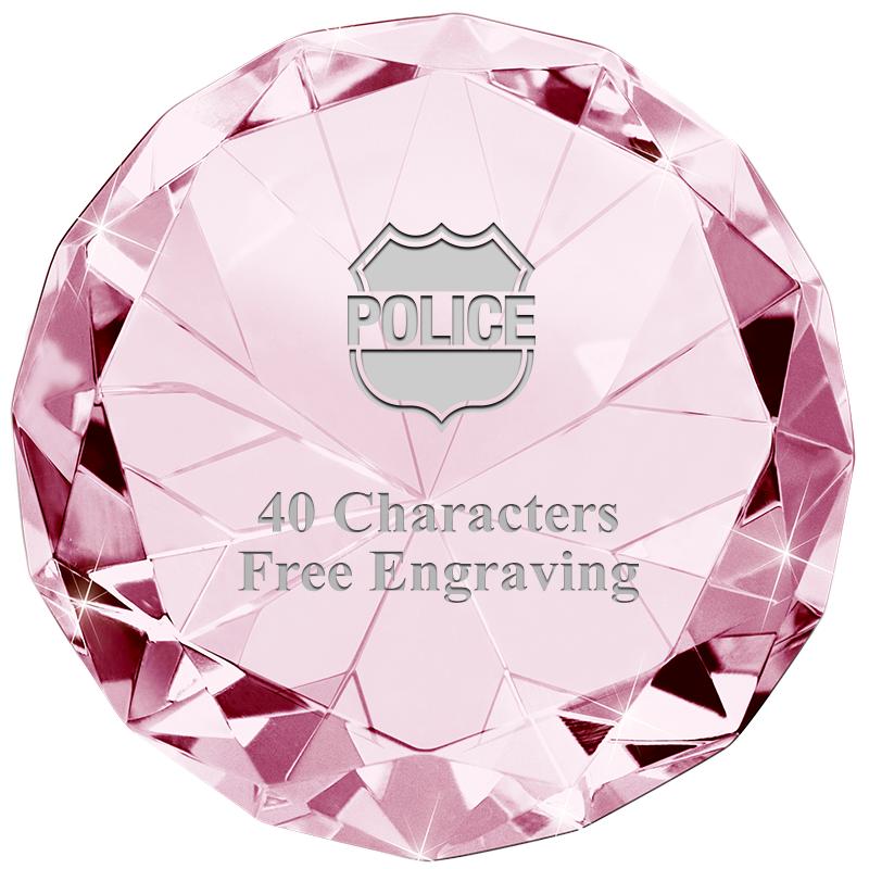 PINK 80CT DIAMOND PAPERWEIGHT