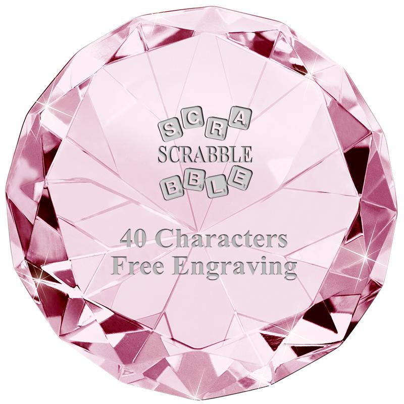 PINK 80CT DIAMOND PAPERWEIGHT