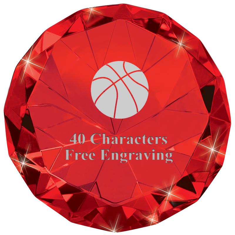 RUBY 80CT DIAMOND PAPERWEIGHT