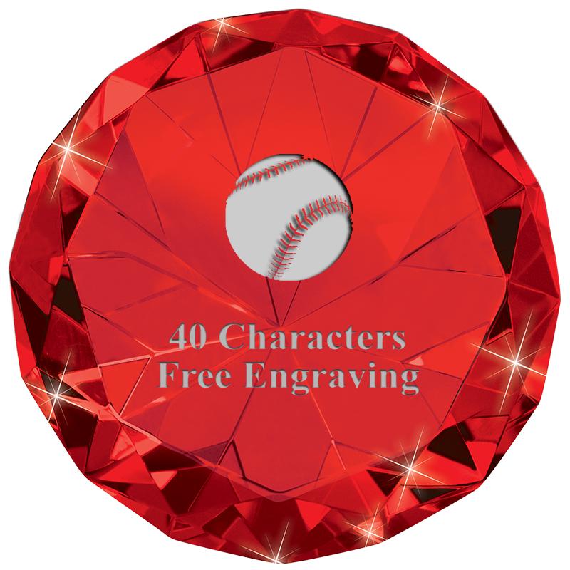 RUBY 80CT DIAMOND PAPERWEIGHT