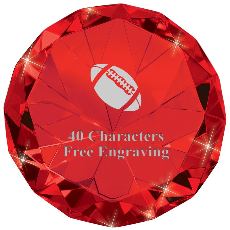 RUBY 80CT DIAMOND PAPERWEIGHT