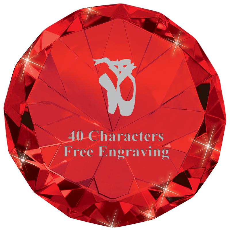 RUBY 80CT DIAMOND PAPERWEIGHT