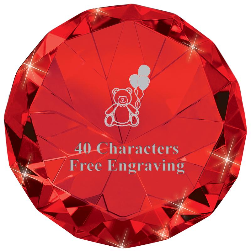 RUBY 80CT DIAMOND PAPERWEIGHT