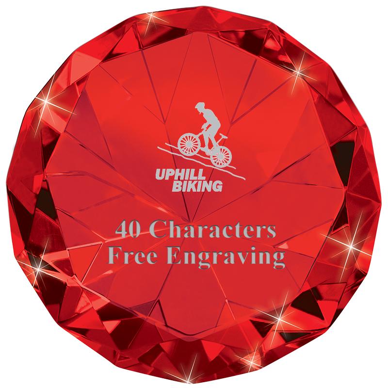 RUBY 80CT DIAMOND PAPERWEIGHT