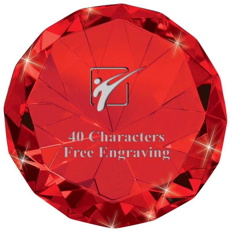 RUBY 80CT DIAMOND PAPERWEIGHT