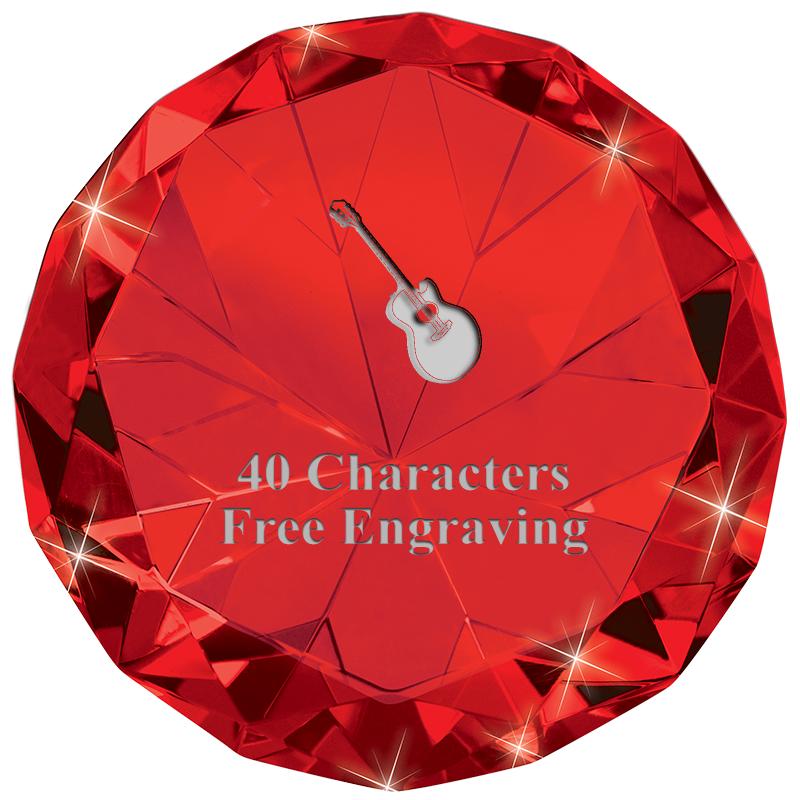 RUBY 80CT DIAMOND PAPERWEIGHT