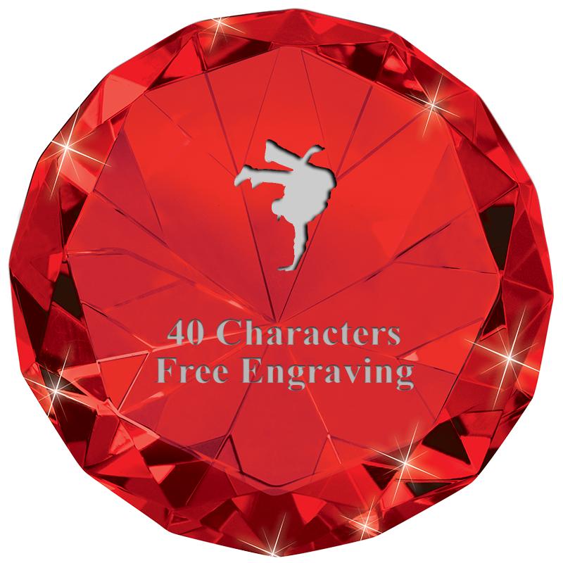 RUBY 80CT DIAMOND PAPERWEIGHT