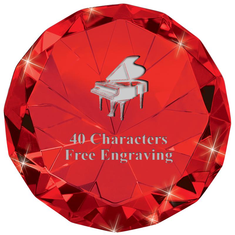 RUBY 80CT DIAMOND PAPERWEIGHT