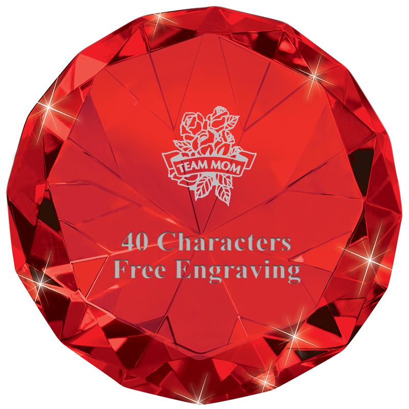 RUBY 80CT DIAMOND PAPERWEIGHT