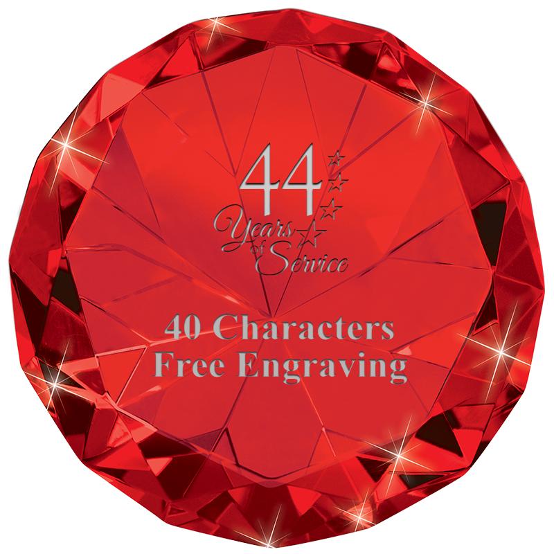 RUBY 80CT DIAMOND PAPERWEIGHT