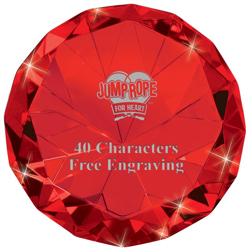 RUBY 80CT DIAMOND PAPERWEIGHT