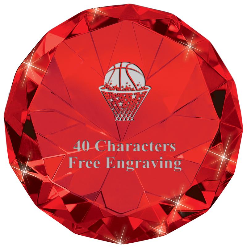 RUBY 80CT DIAMOND PAPERWEIGHT