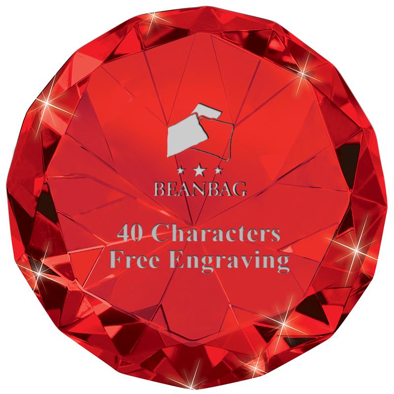 RUBY 80CT DIAMOND PAPERWEIGHT