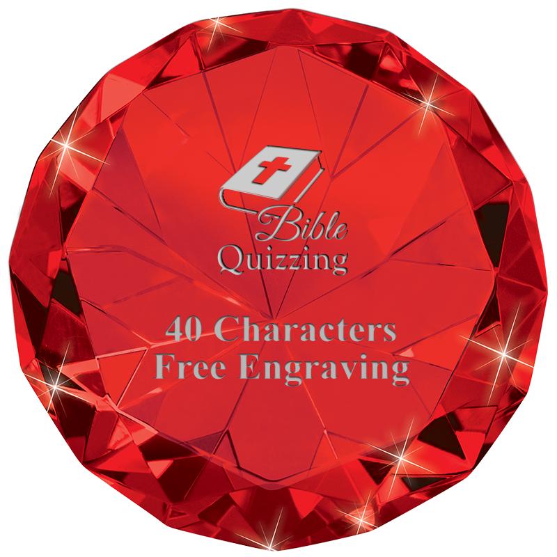 RUBY 80CT DIAMOND PAPERWEIGHT