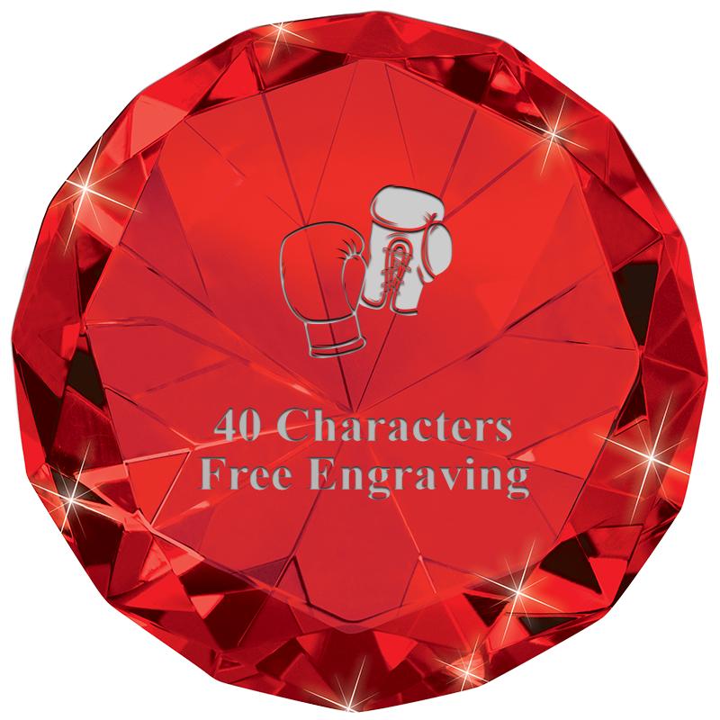 RUBY 80CT DIAMOND PAPERWEIGHT