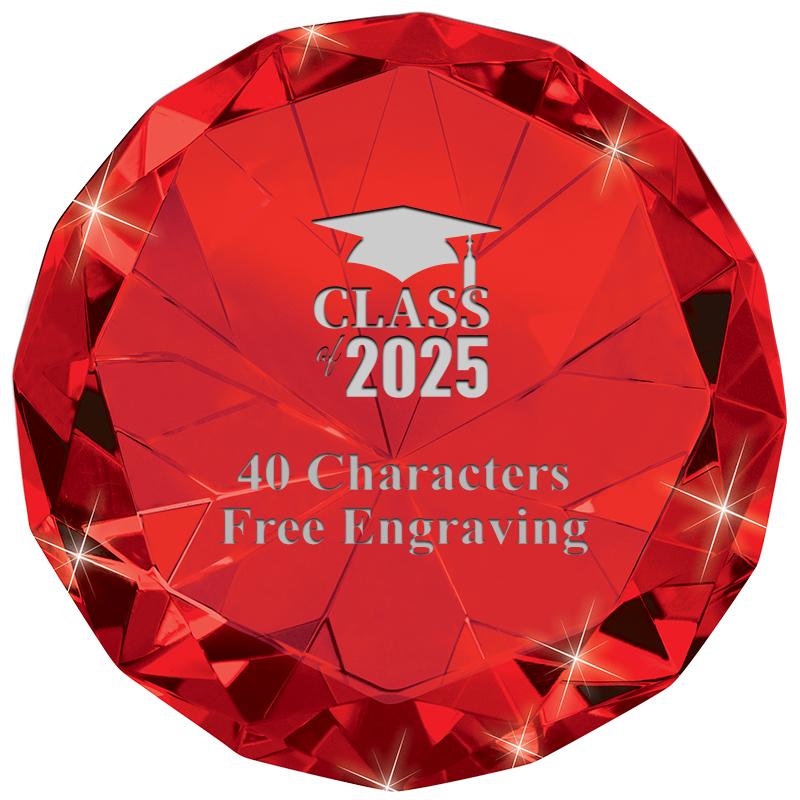 RUBY 80CT DIAMOND PAPERWEIGHT