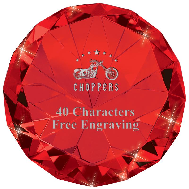 RUBY 80CT DIAMOND PAPERWEIGHT