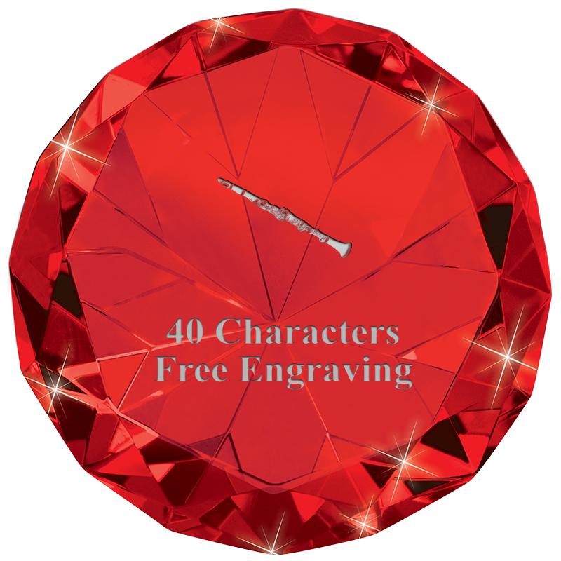 RUBY 80CT DIAMOND PAPERWEIGHT