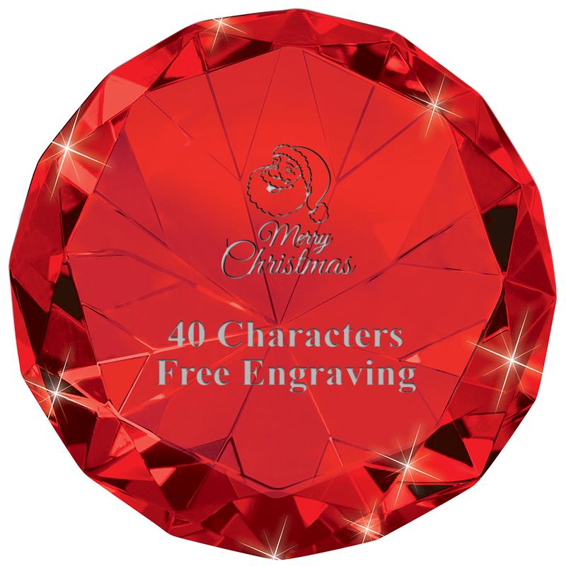 RUBY 80CT DIAMOND PAPERWEIGHT