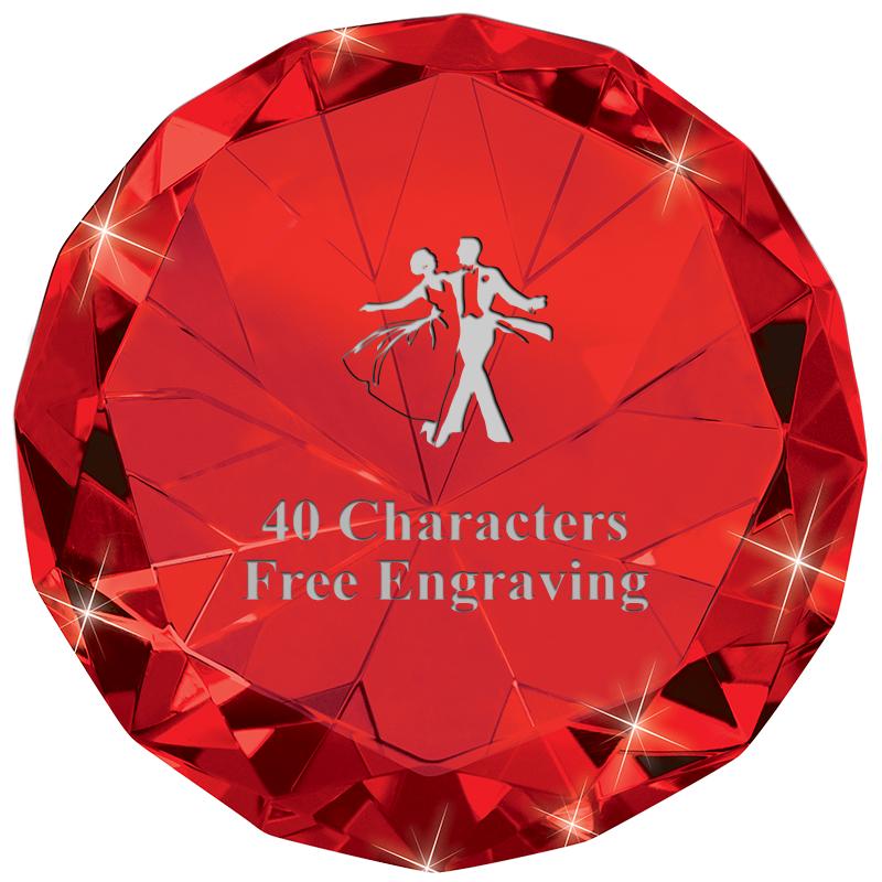 RUBY 80CT DIAMOND PAPERWEIGHT