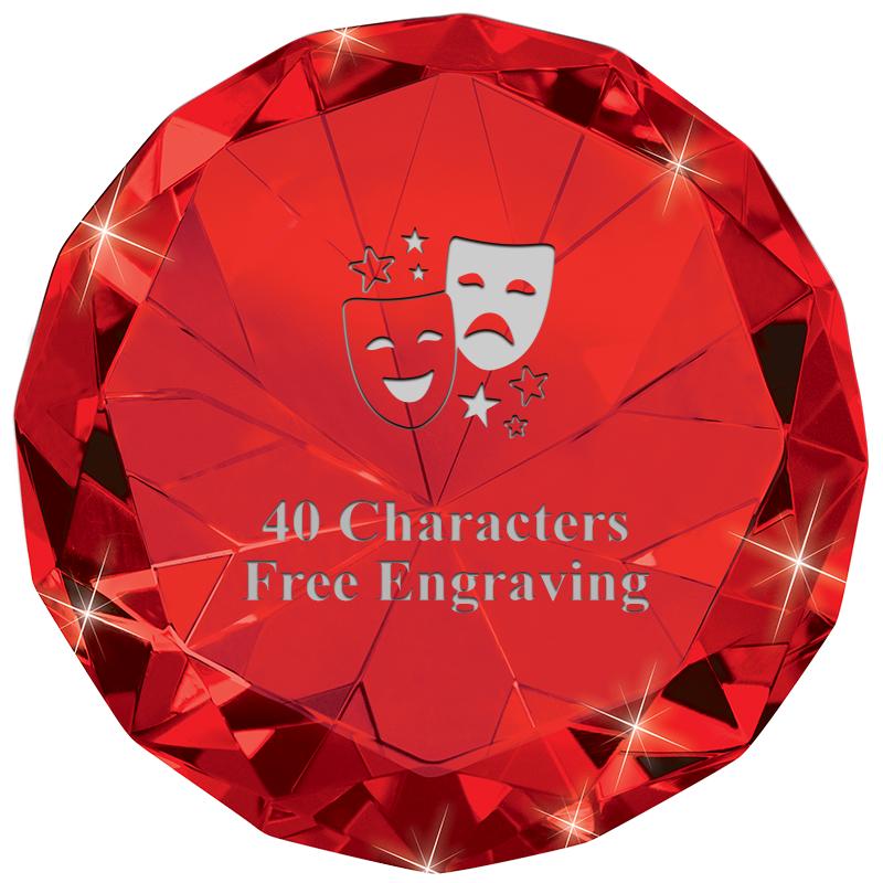 RUBY 80CT DIAMOND PAPERWEIGHT