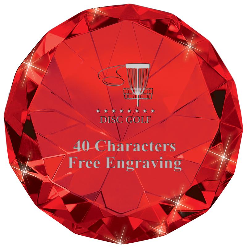 RUBY 80CT DIAMOND PAPERWEIGHT