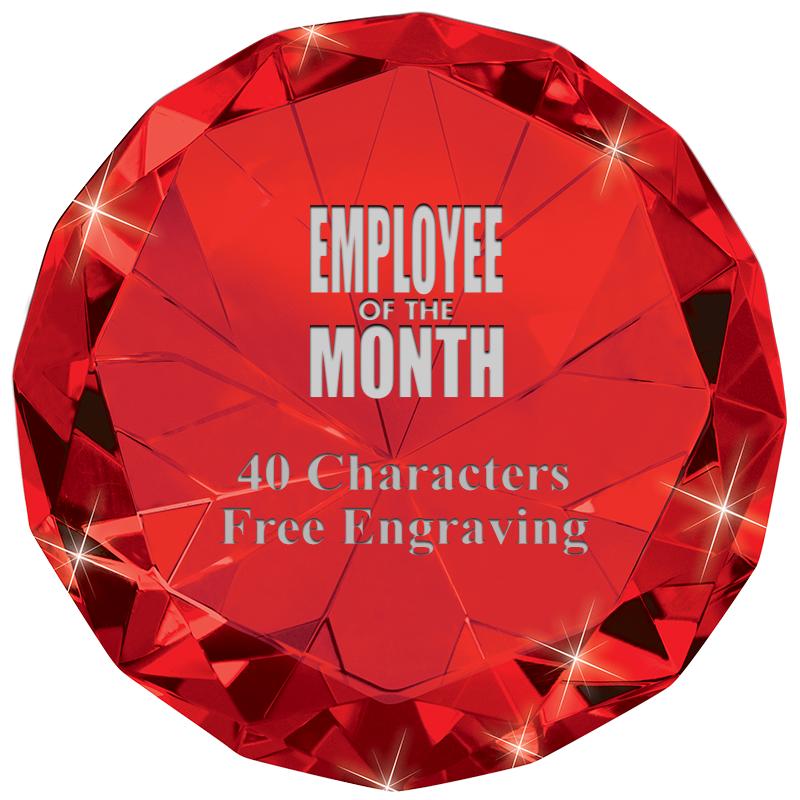 RUBY 80CT DIAMOND PAPERWEIGHT