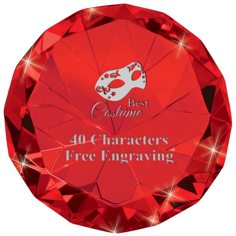 RUBY 80CT DIAMOND PAPERWEIGHT