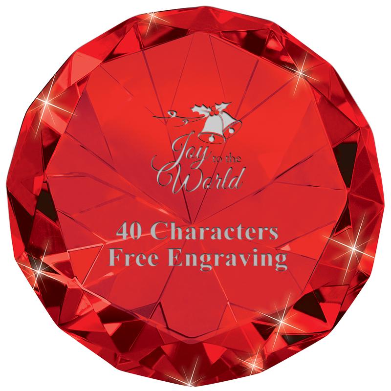 RUBY 80CT DIAMOND PAPERWEIGHT