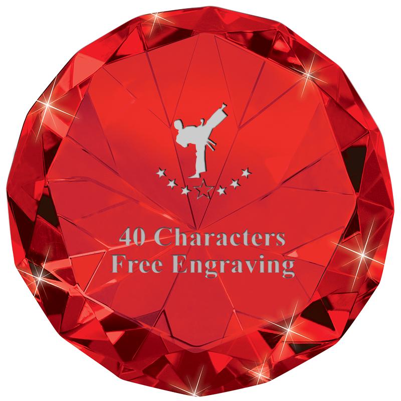 RUBY 80CT DIAMOND PAPERWEIGHT