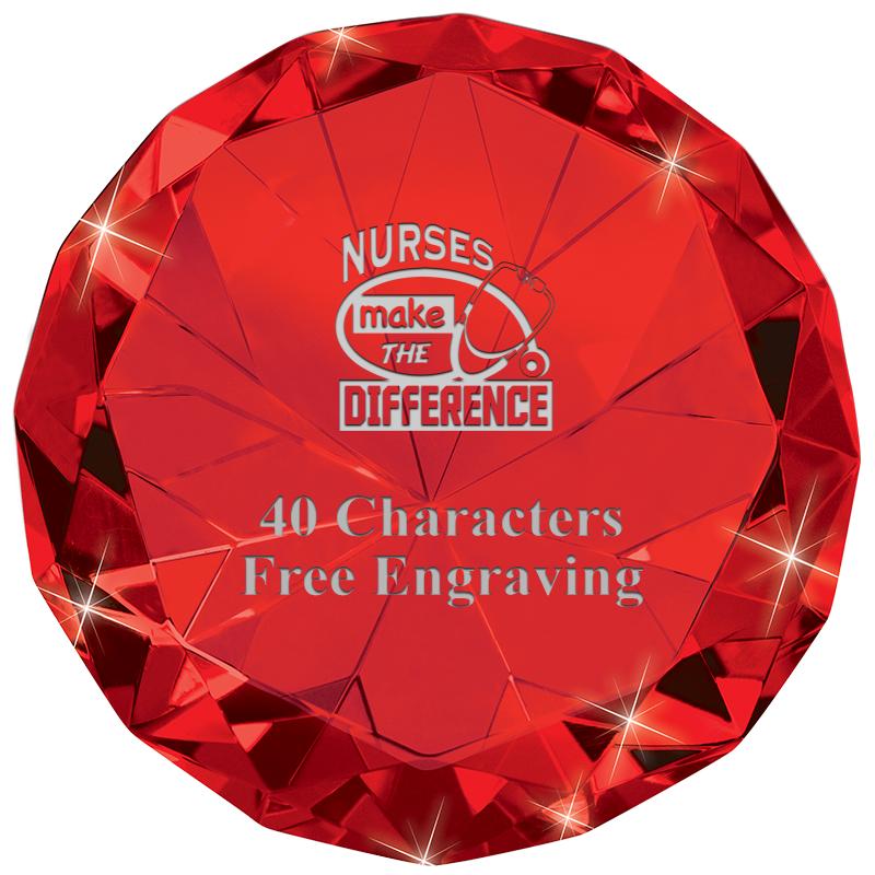 RUBY 80CT DIAMOND PAPERWEIGHT