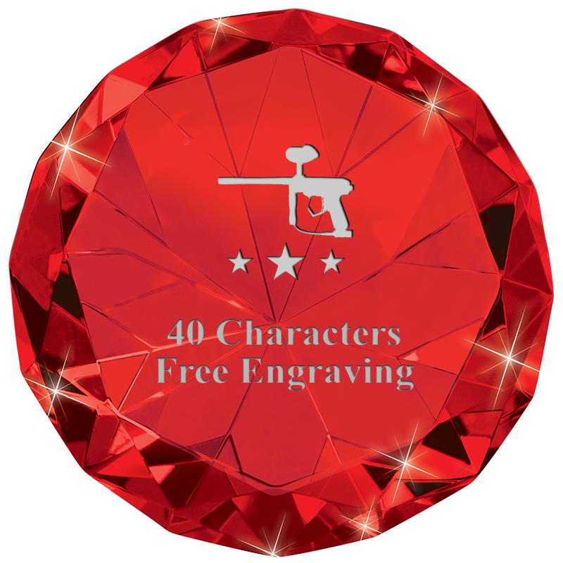 RUBY 80CT DIAMOND PAPERWEIGHT