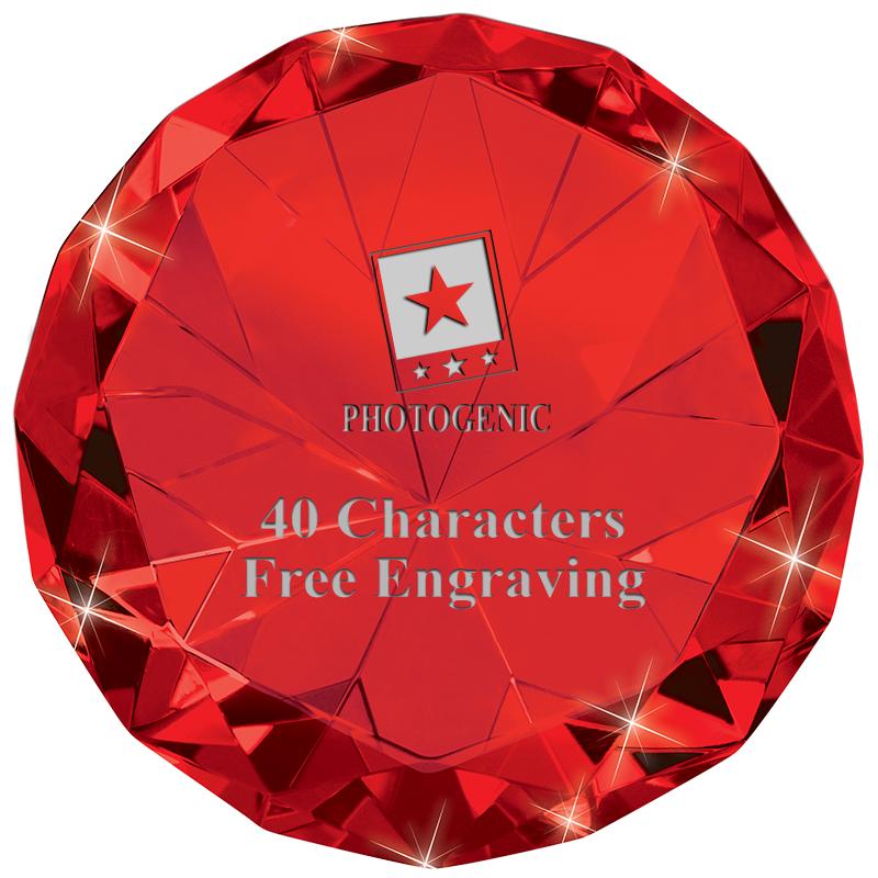 RUBY 80CT DIAMOND PAPERWEIGHT