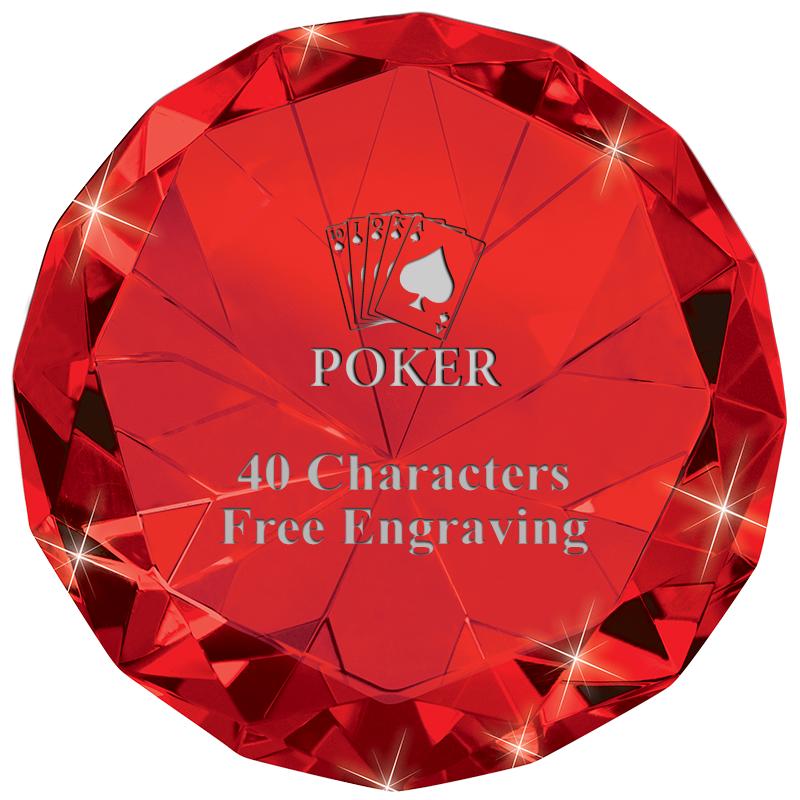 RUBY 80CT DIAMOND PAPERWEIGHT