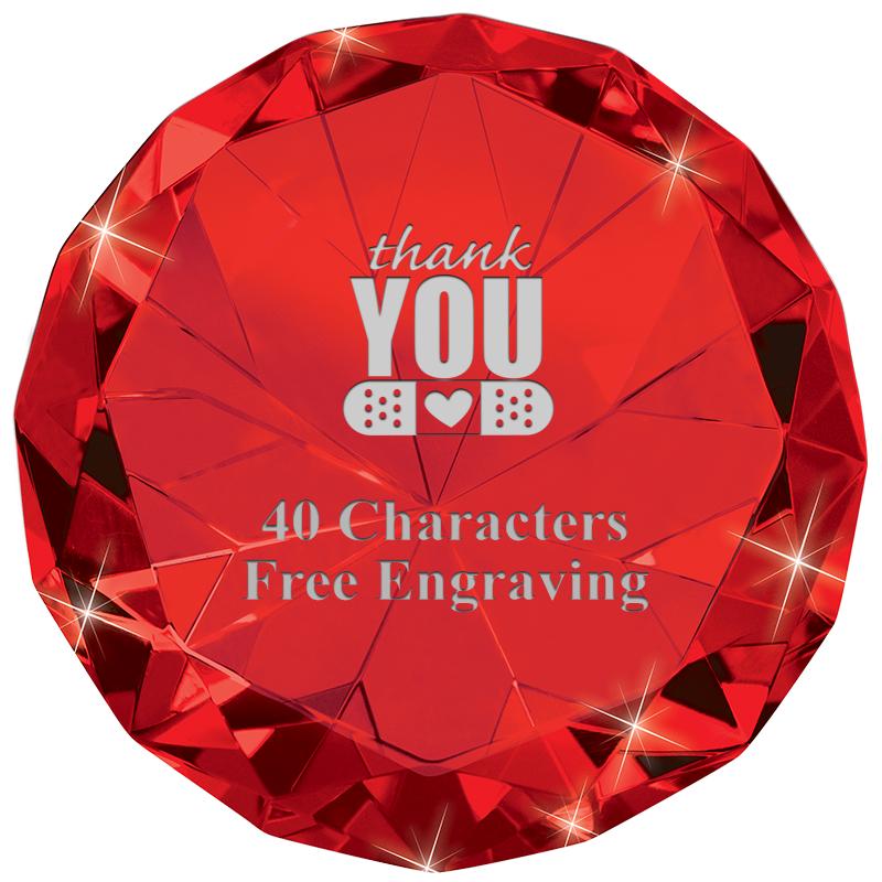 RUBY 80CT DIAMOND PAPERWEIGHT