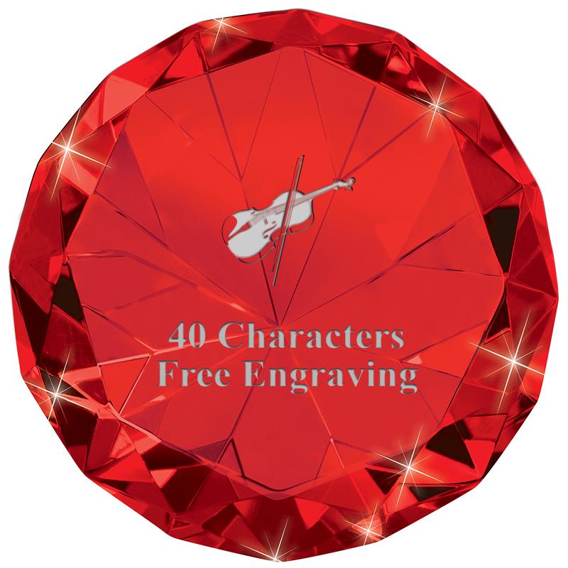 RUBY 80CT DIAMOND PAPERWEIGHT