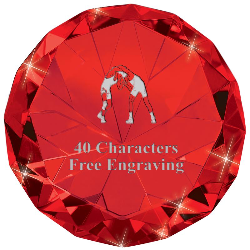 RUBY 80CT DIAMOND PAPERWEIGHT