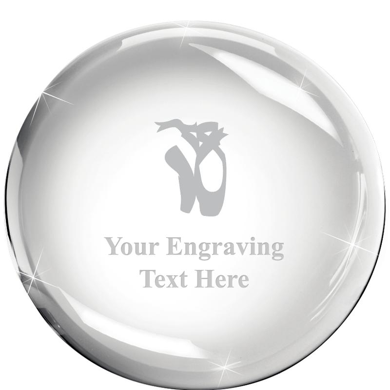 3x1.3 DOME CRYSTAL PAPERWEIGHT