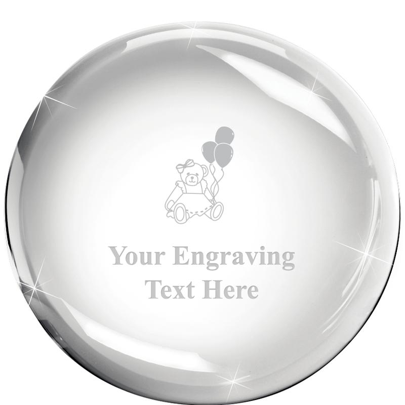 3x1.3 DOME CRYSTAL PAPERWEIGHT