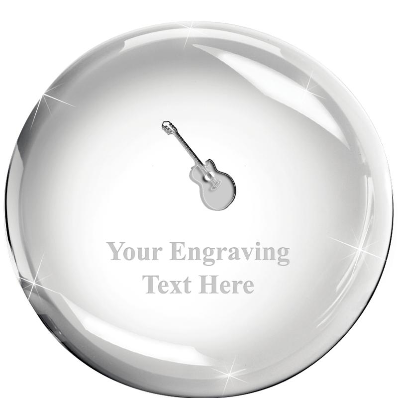 3x1.3 DOME CRYSTAL PAPERWEIGHT