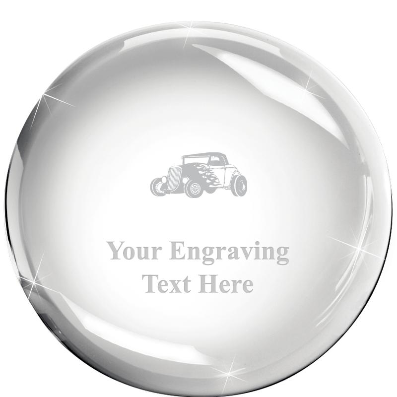 3x1.3 DOME CRYSTAL PAPERWEIGHT