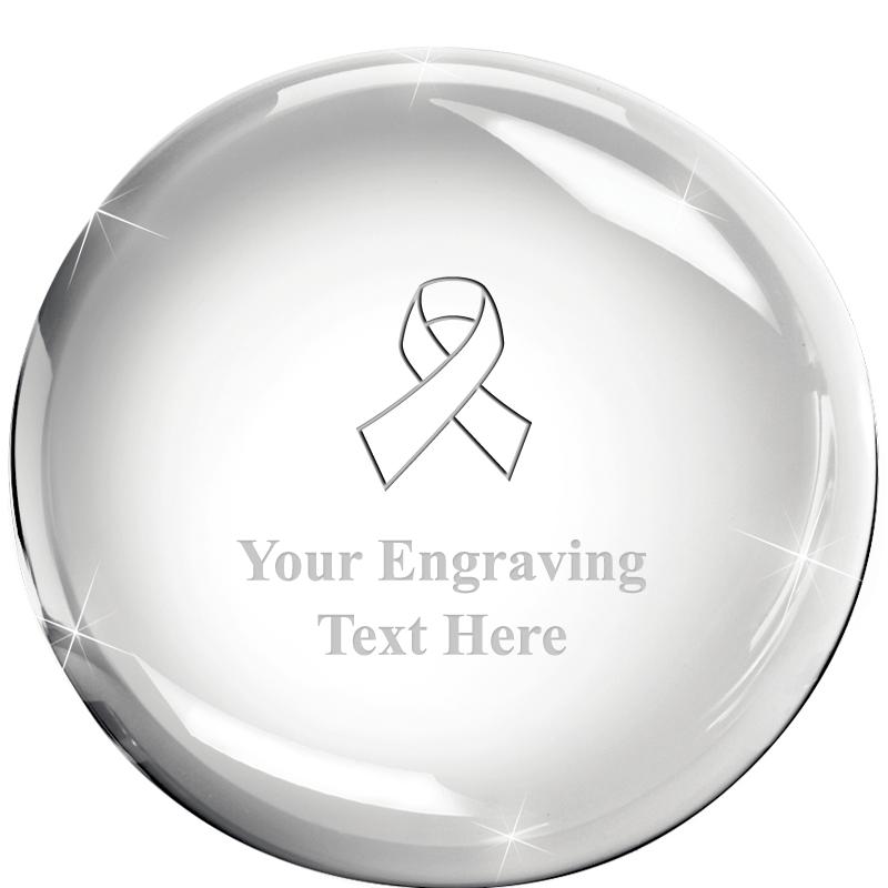 3x1.3 DOME CRYSTAL PAPERWEIGHT