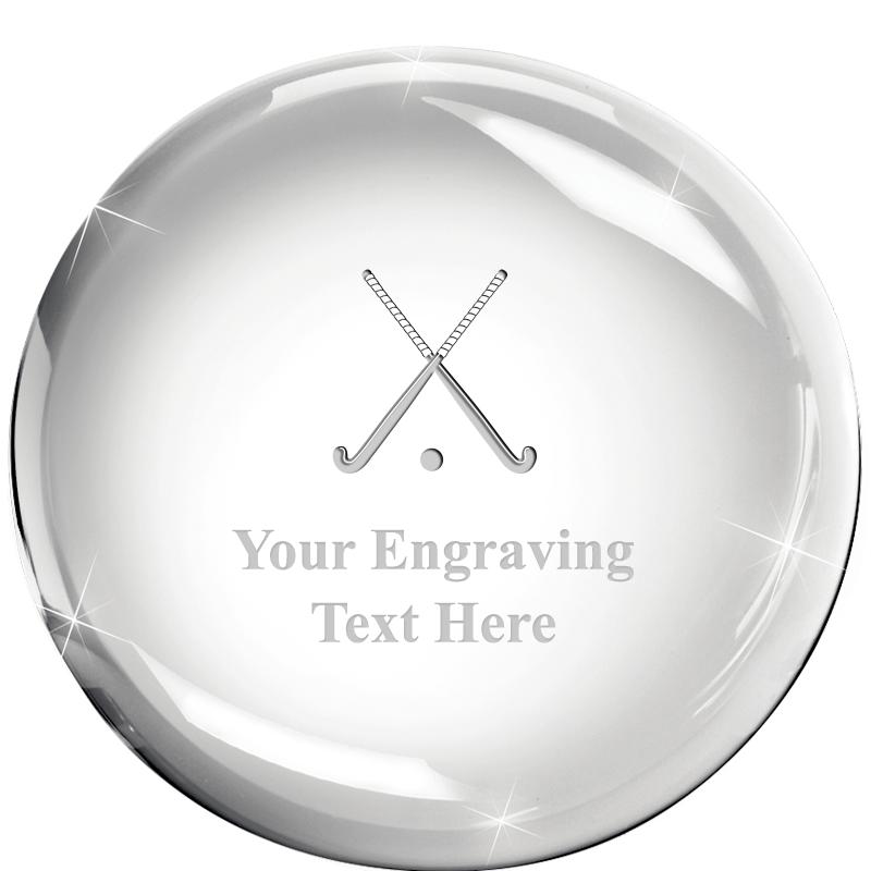 3x1.3 DOME CRYSTAL PAPERWEIGHT