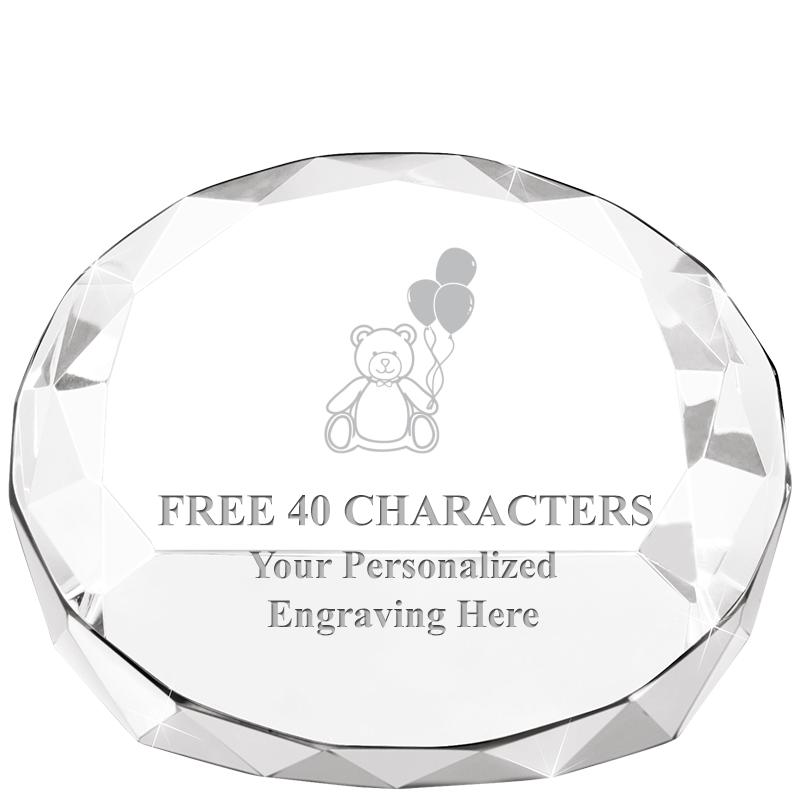 2"HX3.125"DIA CRYS FACET PPRWT