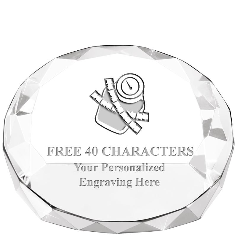 2"HX3.125"DIA CRYS FACET PPRWT