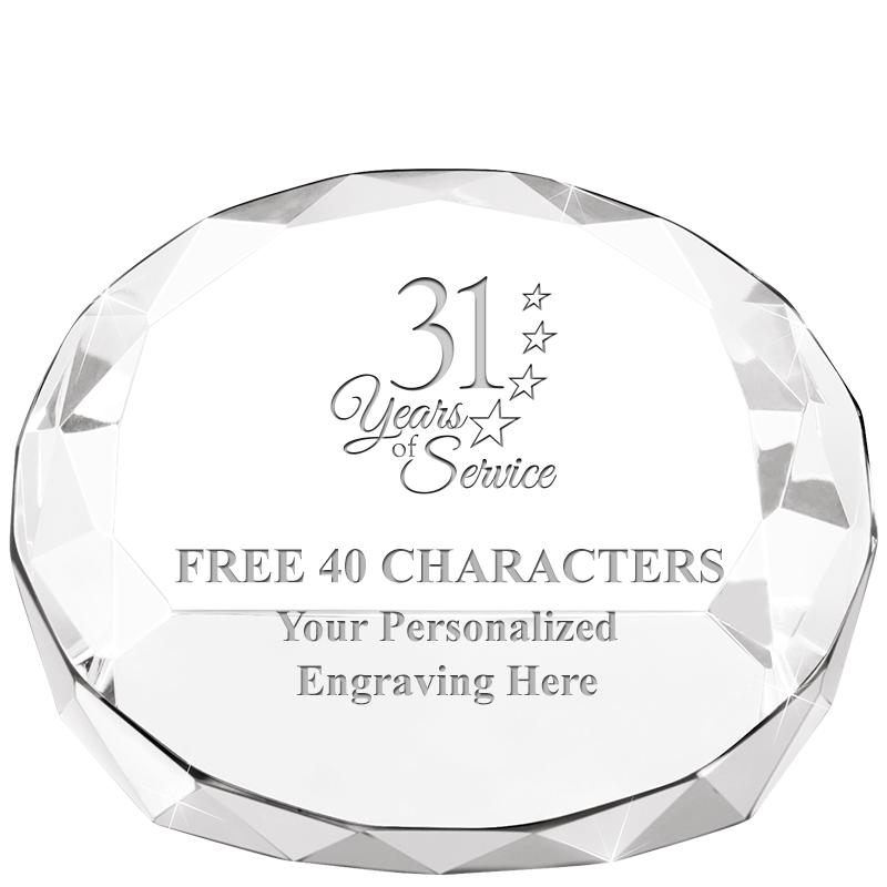 2"HX3.125"DIA CRYS FACET PPRWT